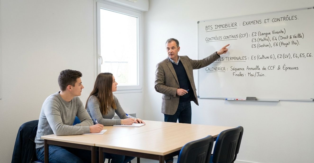 BTS immobilier : comment fonctionne le rythme des examens et des contrôles ?