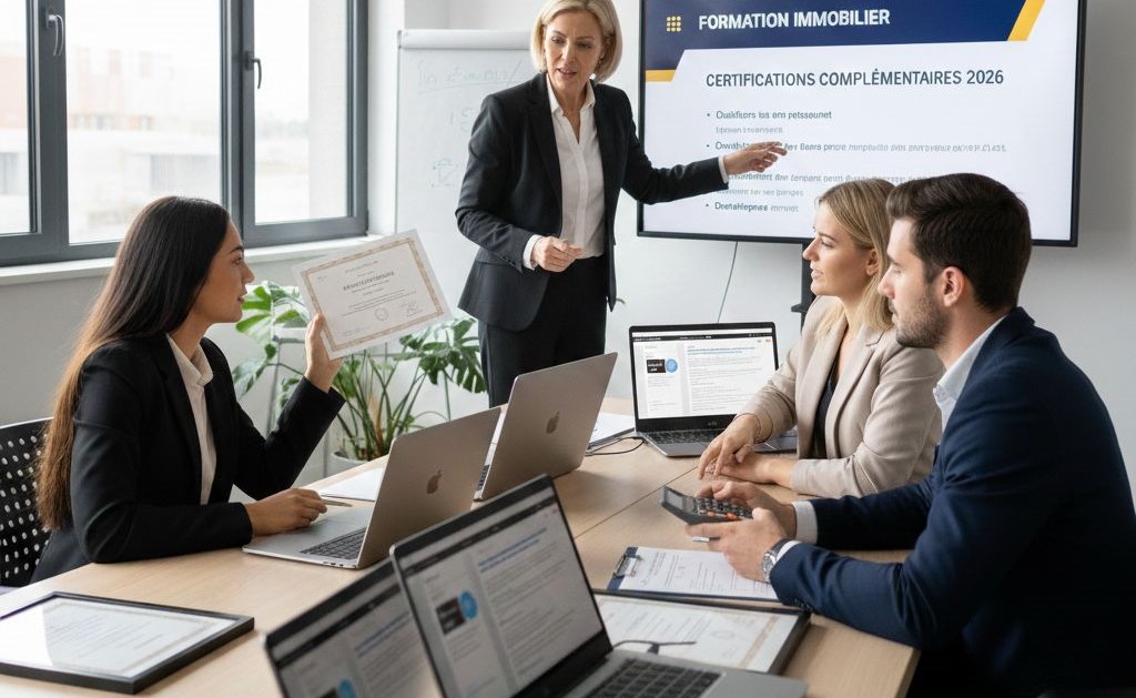 Formation immobilier : quelles certifications complémentaires valorisent un profil en 2026 ?