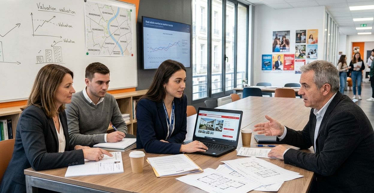 École immobilier Bordeaux : immersion dans la pédagogie ESPI, entre terrain et expertise métier