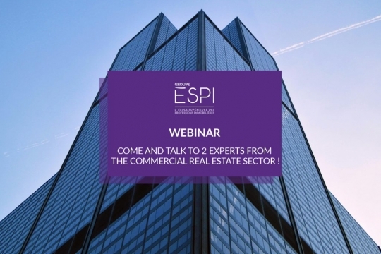Webinar | Intimidated by the idea of making your career in commercial real estate? Come and talk to 2 experts from this sector !