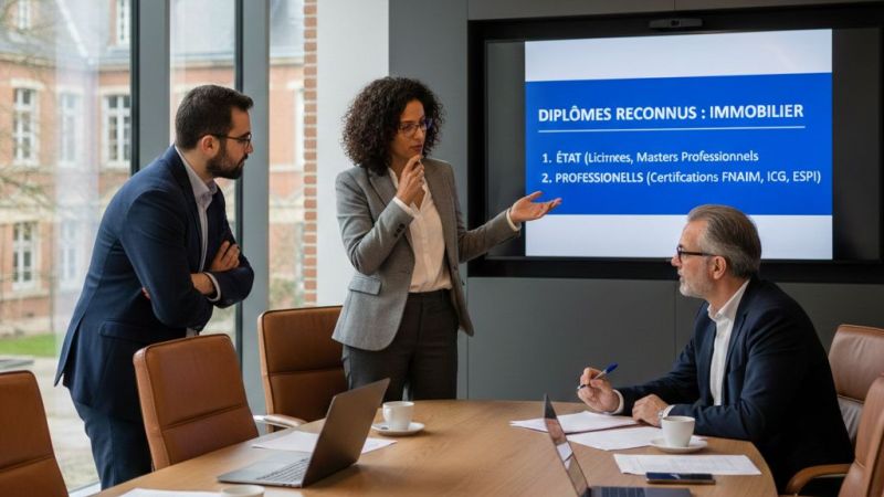 Formation immobilier : quels diplômes sont reconnus par l’État et les professionnels ?