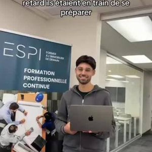 Nos étudiants à Montréal aussi sont stylés en cours 🤭 #ESPI #immobilier #Montréal #ESPIMontréal #formation