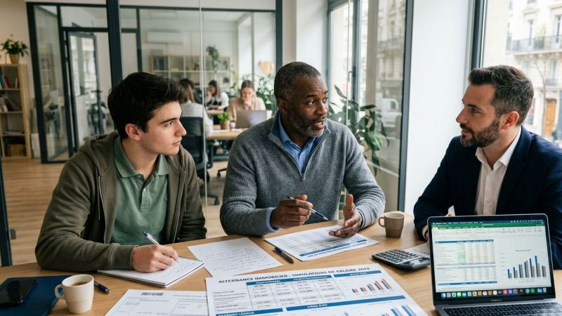 BTS immobilier : combien gagne-t-on réellement en alternance, barèmes légaux, aides et comparatif apprentissage vs contrat de professionnalisation