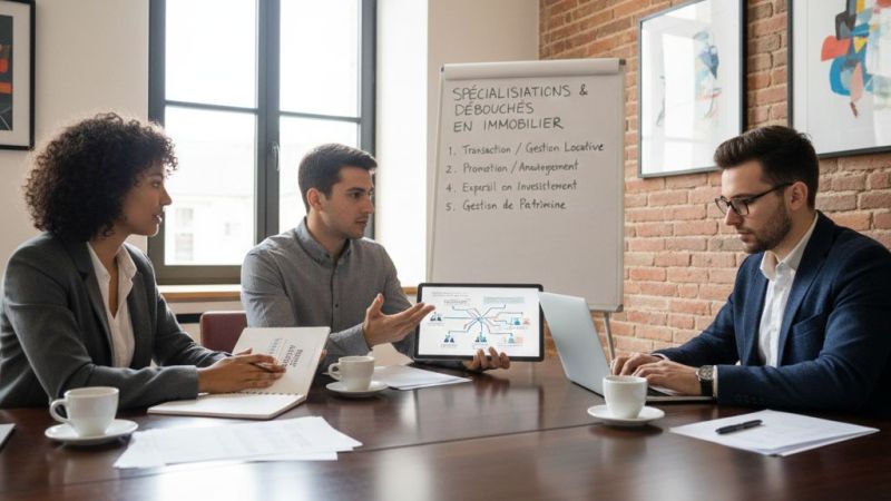 Bachelor Immobilier : les spécialisations possibles et leurs débouchés